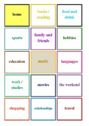 Grammar Bingo - Asking Questions