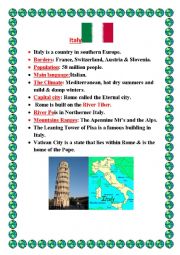 English Worksheet: Italy