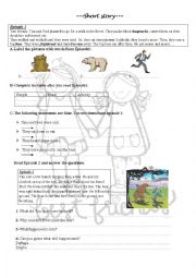 English Worksheet: Short story about friendship