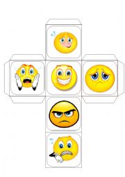 English Worksheet: Emotion dice