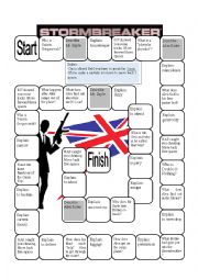 English Worksheet: Alex Rider: Stormbreaker -  Boardgame