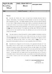 English Worksheet: a full-term exam for bac students