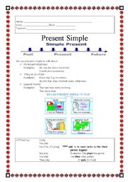 English Worksheet: Present Simple - Explanation