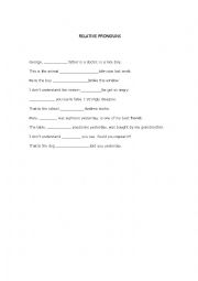 relative pronouns