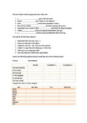 English Worksheet: simple past 