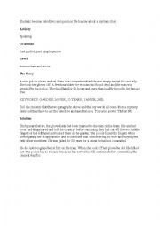 English Worksheet: Detective game