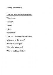 English Worksheet: Exercises based on the beginning of 