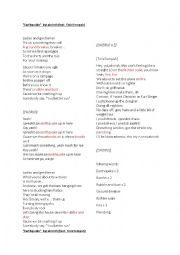 English Worksheet: Labrinth earthquake natural disaster lyrics 