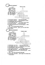 English Worksheet: Do the crosswords * My working day*