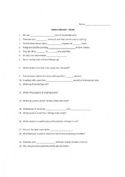 English Worksheet: Modern Marvels Wood