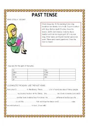 English Worksheet: SIMPLE PAST