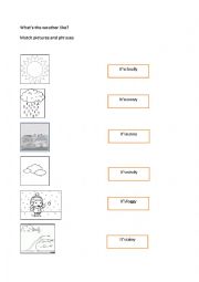 English Worksheet: Whats the weather like?