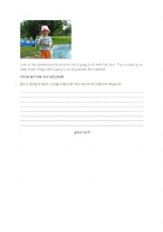 English Worksheet: Cute Child