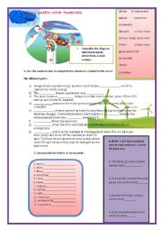 English Worksheet: Going Green: A Wind Turbine