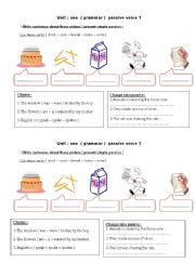 English Worksheet: passive voice1