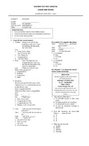 English Worksheet: exercise