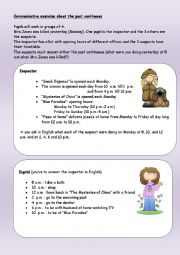 English Worksheet: A murder to solve - Past Continous speaking worksheet