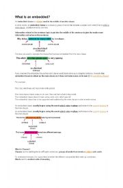 what is embedded clauses?