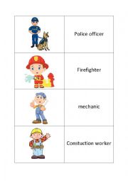 English Worksheet: Memory Community jobs