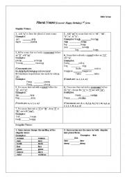 English Worksheet: PLURAL NOUNS (Happy Birthday Lesson)