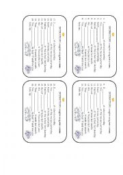 English Worksheet: exercice for checking was were
