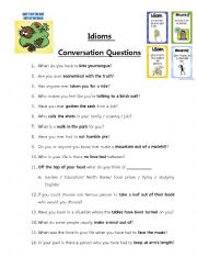 Idioms in conversation