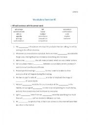 English Worksheet: Business English lesson 2