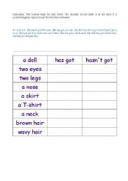 English Worksheet: Have got