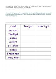 English Worksheet: Have got