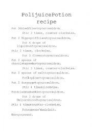 Polyjuice Potion recipe