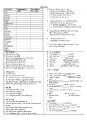 English Worksheet: Adjectives