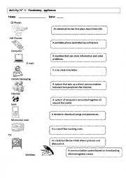 English Worksheet: Computers