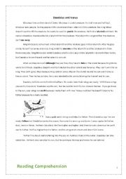 English Worksheet: A mythological story to practice simple present