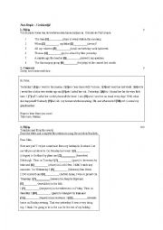 English Worksheet: past simple exercises