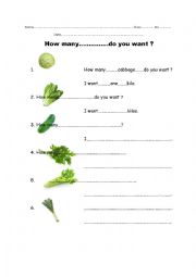 English Worksheet: how many