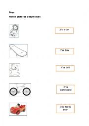 English Worksheet: Toys
