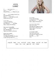 English Worksheet: SONG: Anouk - Lost