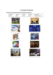 English Worksheet: Television Programs