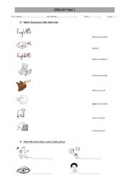 English Worksheet: English test 