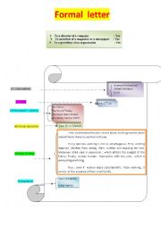 English Worksheet: writing a formal letter