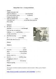 Song worksheet on Happy New Year (abba cover)