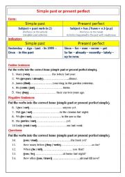 Simple past vs present perfect 