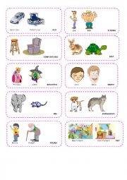 English Worksheet: COMPARATIVE SPEAKING CARDS