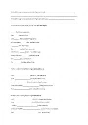 Present simple, continuous worksheet