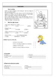 English Worksheet: Mix of exercises 2