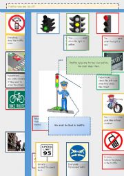 English Worksheet: Traffic Rules are 