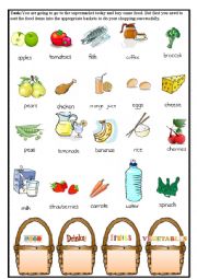 English Worksheet: Food-vocabulary