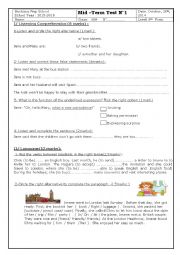 English Worksheet: 8th form Test 