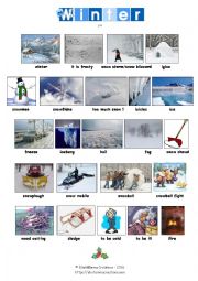 English Worksheet: WINTER