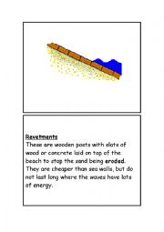 English Worksheet: COASTAL LANDFORMS DEFENCE SYSTEMS